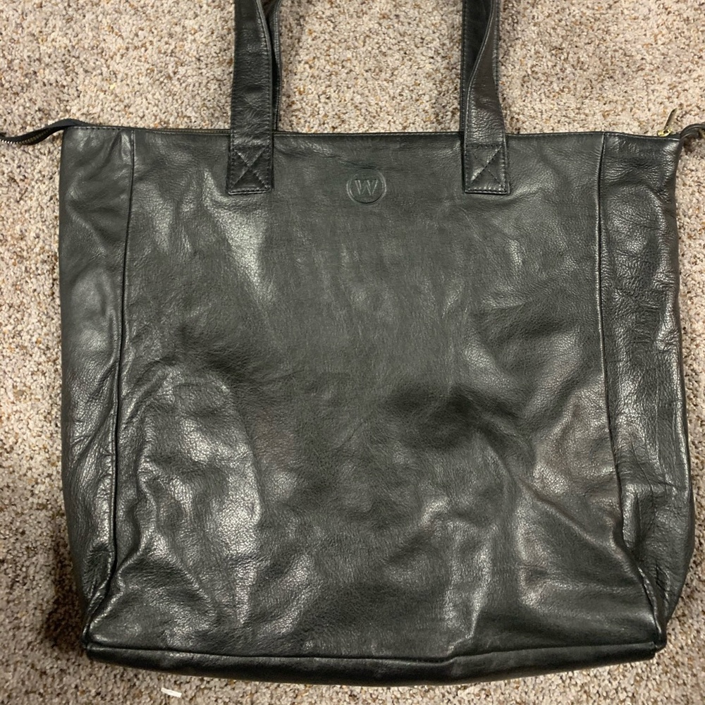 Wanderers large leather tote